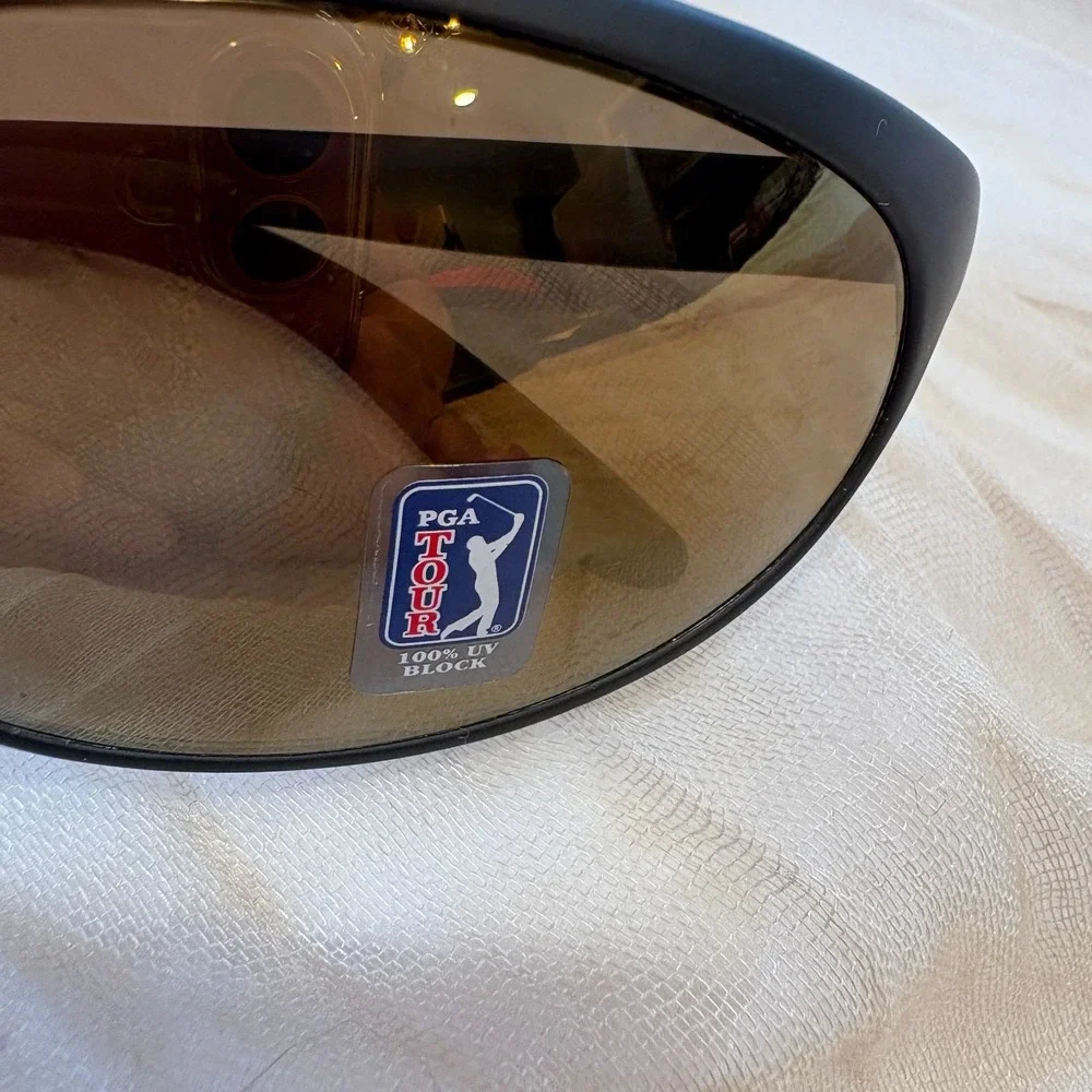 PGA Tour High Contrast 100% UV Protection Sports Wrap Sunglasses PGA0678